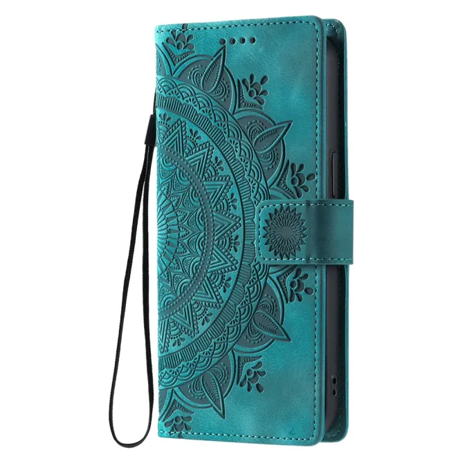 Housse Xiaomi 17T Pro Mandala Relief Simili Cuir avec Dragonne