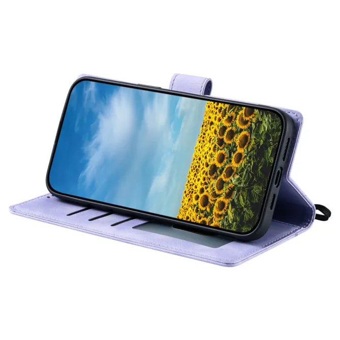 Housse Xiaomi 17T Pro Mandala Relief Simili Cuir avec Dragonne