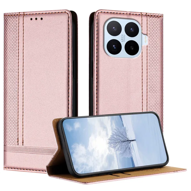 Flip Cover Xiaomi 17T Pro Lignes Structurées avec Porte-Cartes