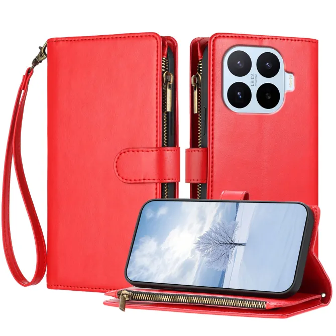 Housse Xiaomi 17T Pro Zippée Porte-Cartes Simili Cuir