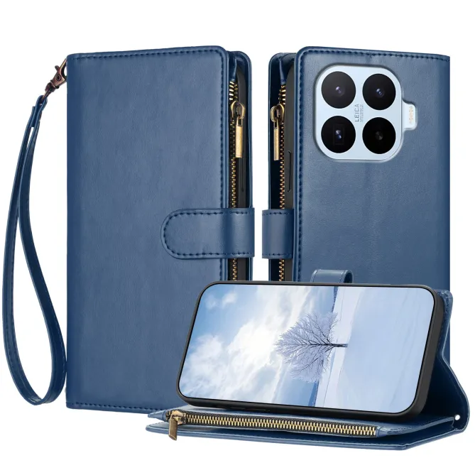 Housse Xiaomi 17T Pro Zippée Porte-Cartes Simili Cuir