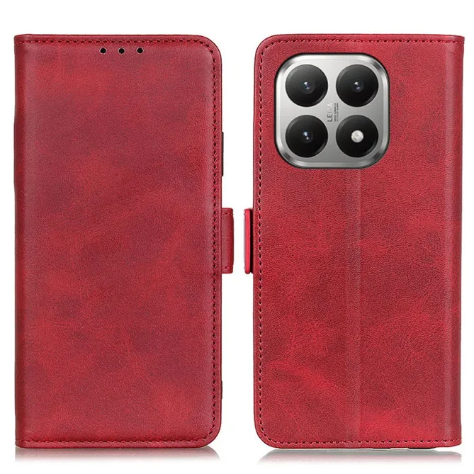 Étui portefeuille revêtement simili cuir mat pour Xiaomi 17T Pro