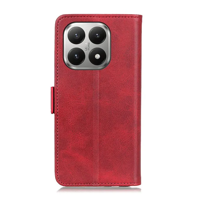 Étui portefeuille revêtement simili cuir mat pour Xiaomi 17T Pro