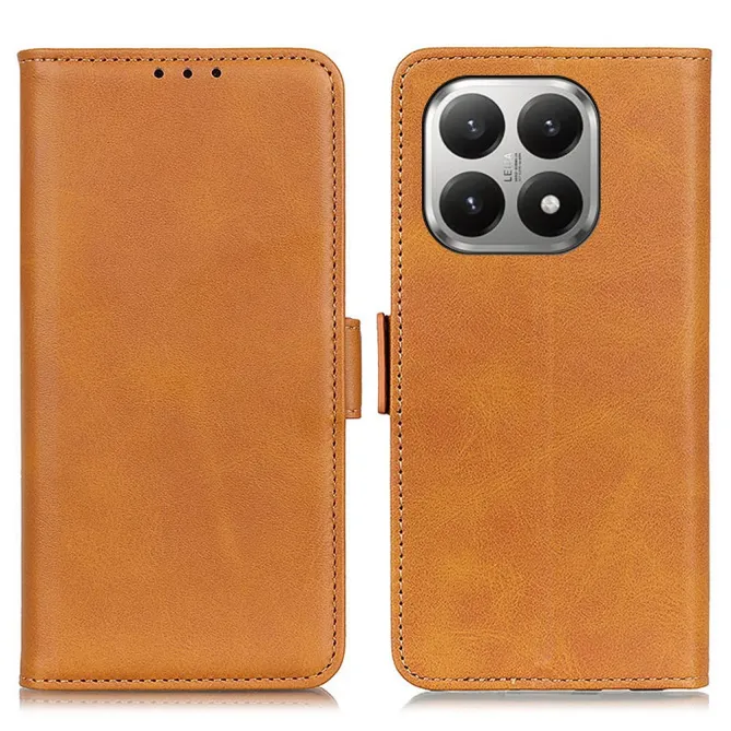 Étui portefeuille revêtement simili cuir mat pour Xiaomi 17T Pro