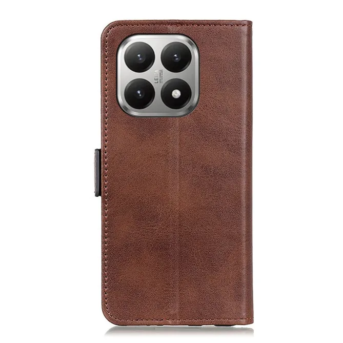 Étui portefeuille revêtement simili cuir mat pour Xiaomi 17T Pro