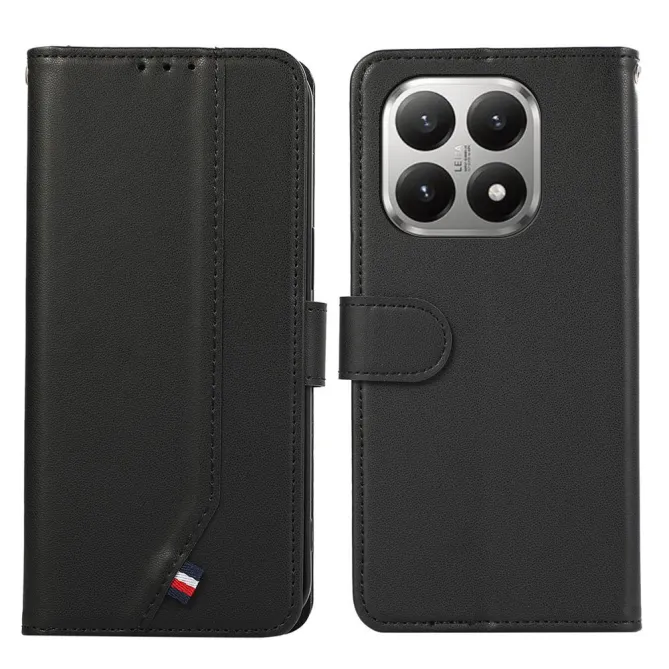 Housse Xiaomi 17T Pro rabat simili cuir lisse porte-cartes