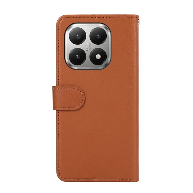 Housse Xiaomi 17T Pro rabat simili cuir lisse porte-cartes