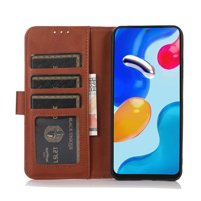 Housse Xiaomi 17T Pro Simili Cuir Daim avec 4 Emplacements Marron - photo 2