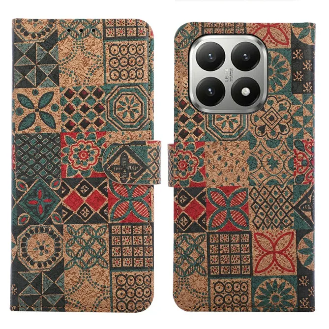 Housse Xiaomi 17T Pro Motif Carreaux Zellige Simili Cuir