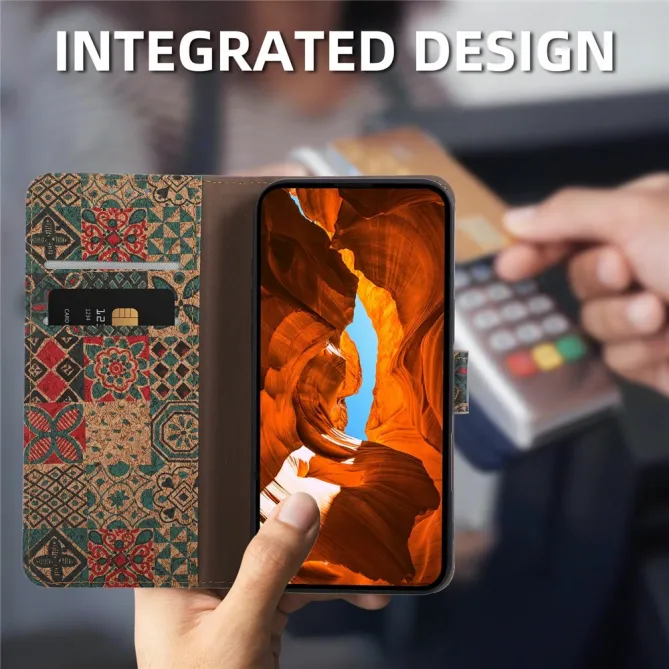 Housse Xiaomi 17T Pro Motif Carreaux Zellige Simili Cuir