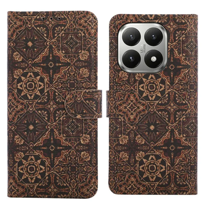Housse Xiaomi 17T Pro Motif Totem Aztèque Simili Cuir