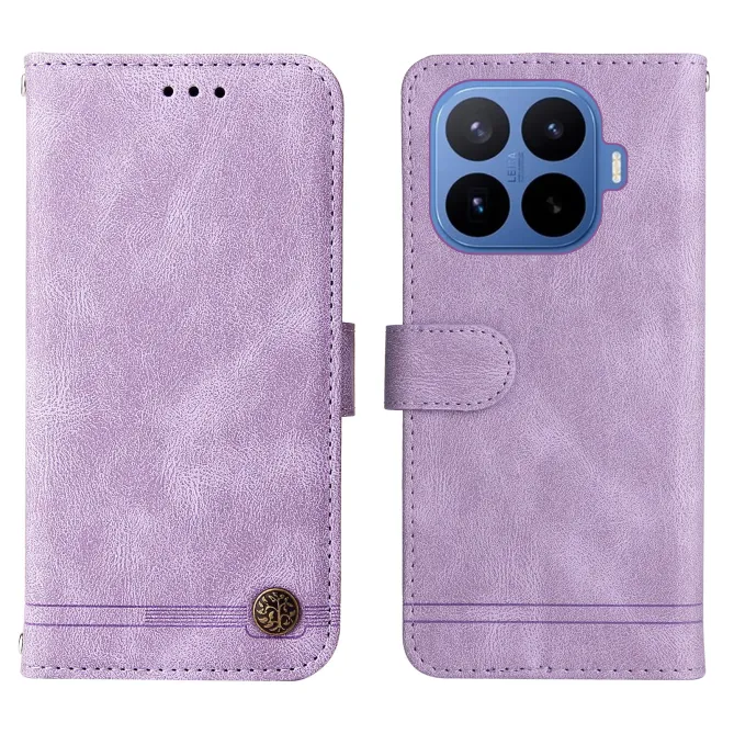 Housse Xiaomi 17T Pro Skin Touch simili cuir ciré Violet clair