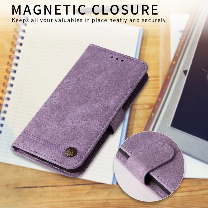 Housse Xiaomi 17T Pro Skin Touch simili cuir ciré Violet clair - photo 11