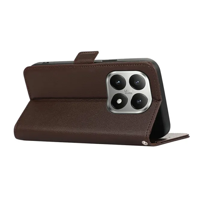 Housse Xiaomi 17T Pro Legacy simili cuir grain litchi slim