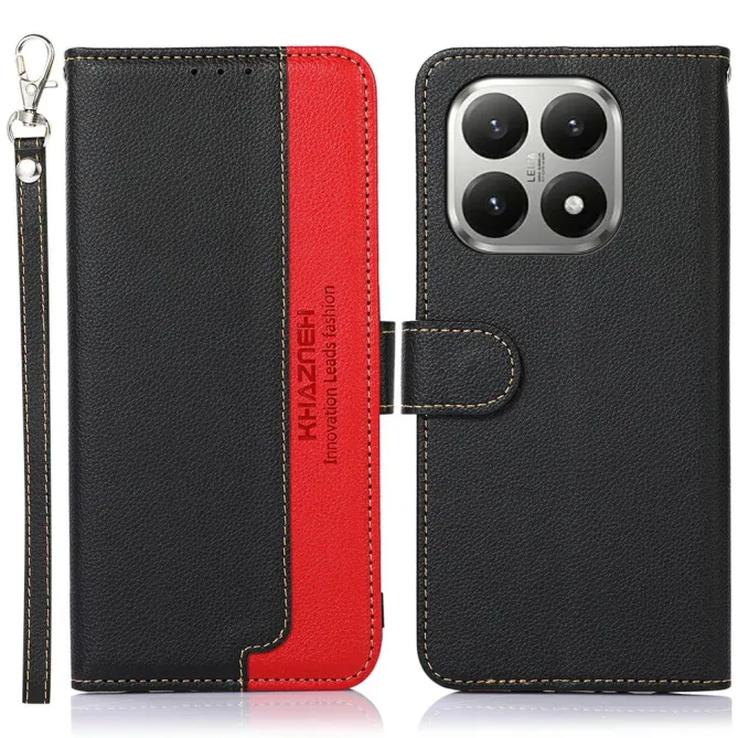 Housse Xiaomi 17T Pro KHAZNEH coutures apparentes Noir