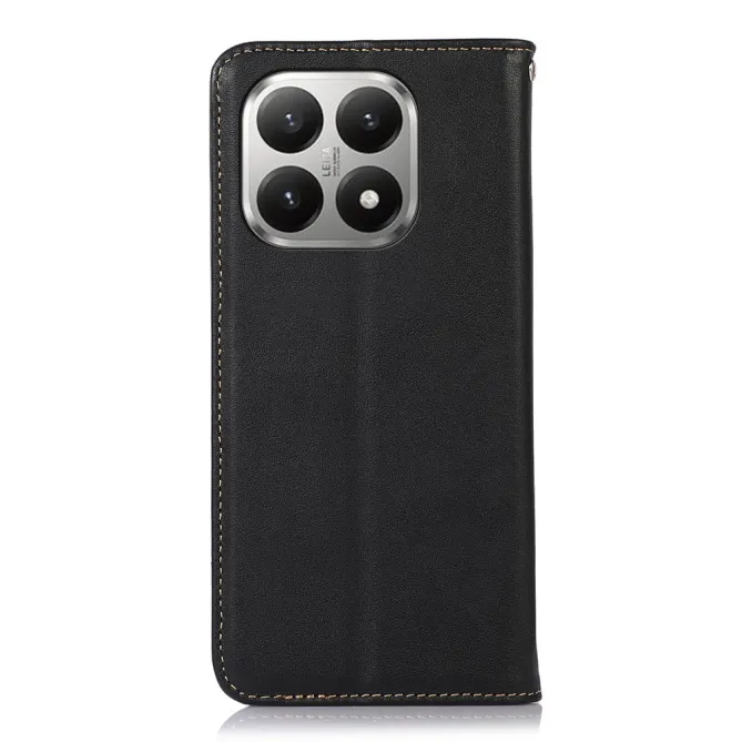 Housse Xiaomi 17T Pro cuir véritable Nappa RFID rabat flip