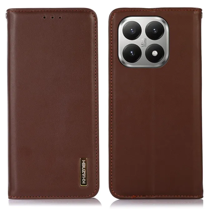 Housse Xiaomi 17T Pro cuir véritable Nappa RFID rabat flip