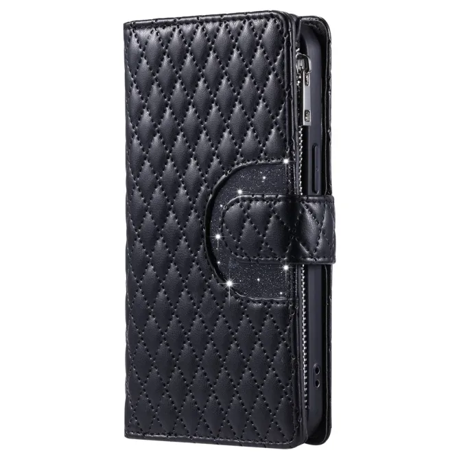 Housse Xiaomi 17T Pro matelassée zippée porte-cartes dragonne