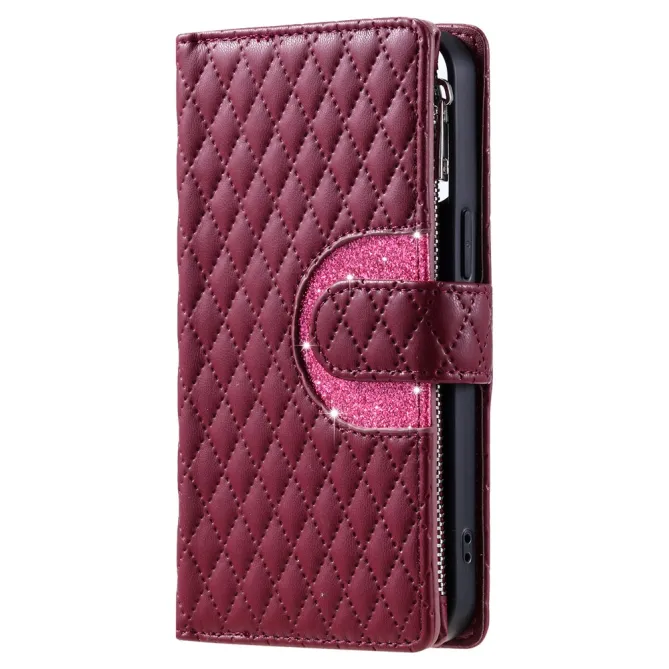 Housse Xiaomi 17T Pro matelassée zippée porte-cartes dragonne