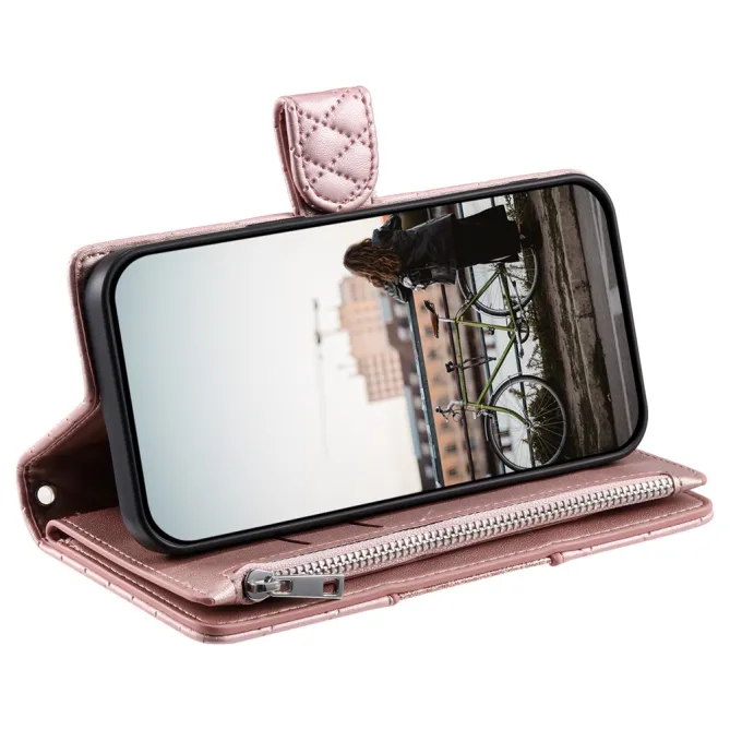 Housse Xiaomi 17T Pro matelassée zippée porte-cartes dragonne