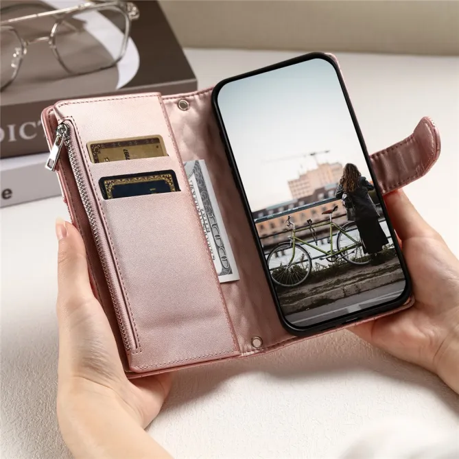Housse Xiaomi 17T Pro matelassée zippée porte-cartes dragonne