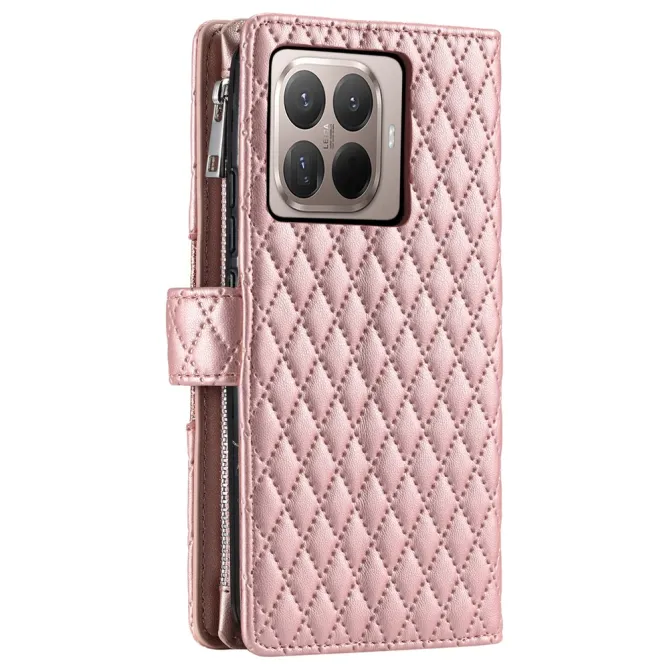 Housse Xiaomi 17T Pro matelassée zippée porte-cartes dragonne