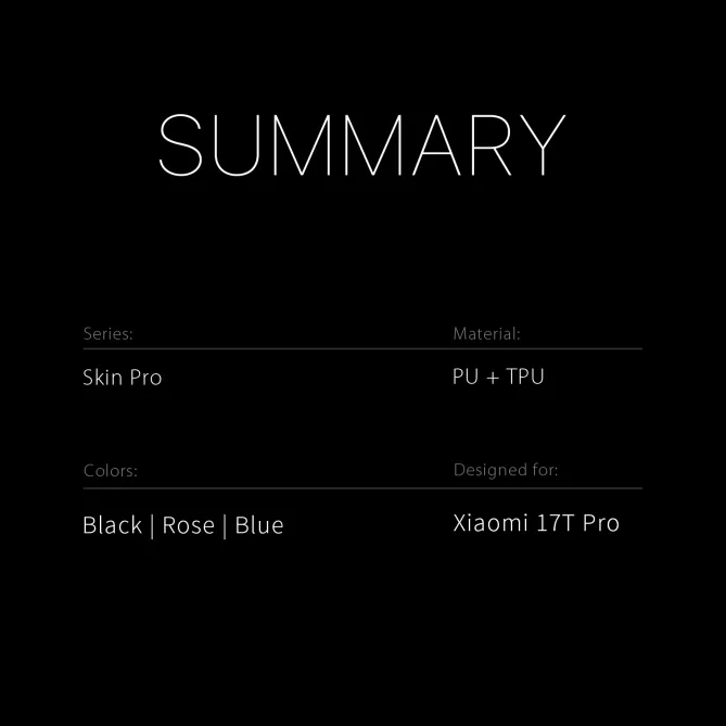 Flip Cover Xiaomi 17T Pro Revêtement Satiné