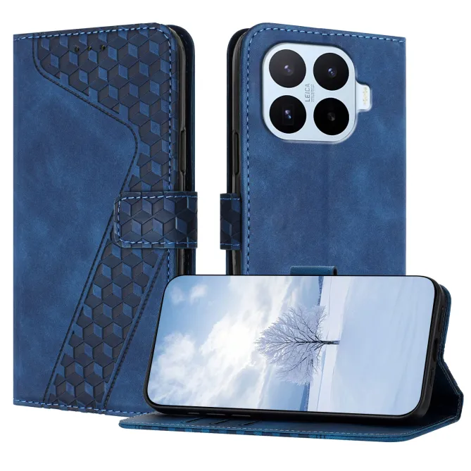 Housse Xiaomi 17T simili cuir géométrique relief