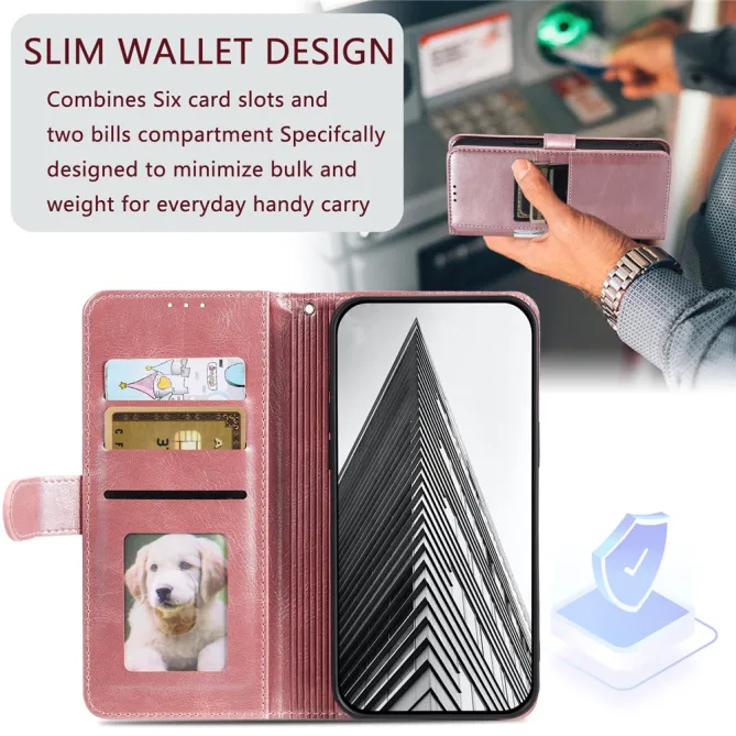 Housse Xiaomi 17T Portefeuille Maxi Simili Cuir avec Dragonne