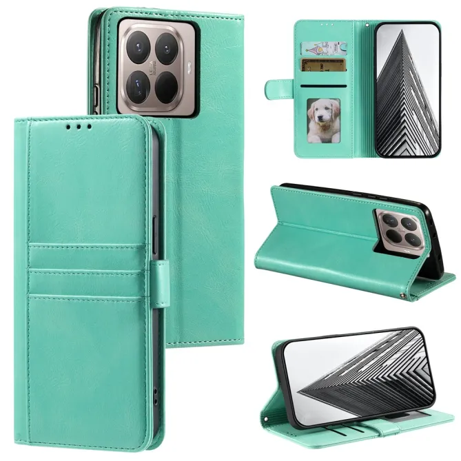 Housse Xiaomi 17T Portefeuille Maxi Simili Cuir avec Dragonne