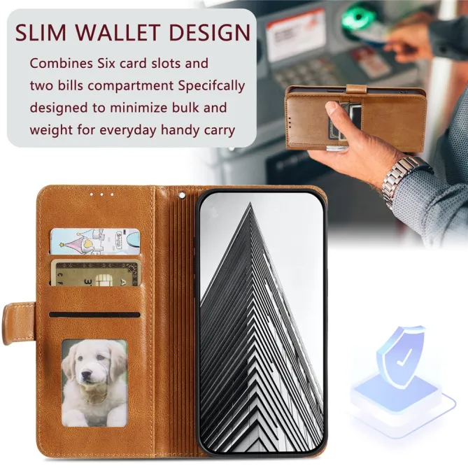 Housse Xiaomi 17T Portefeuille Maxi Simili Cuir avec Dragonne