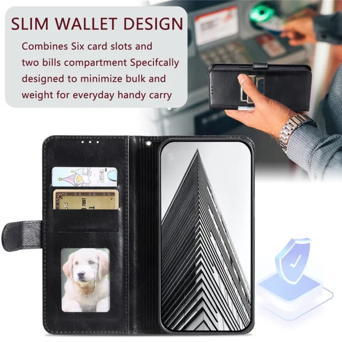 Housse Xiaomi 17T Portefeuille Maxi Simili Cuir avec Dragonne