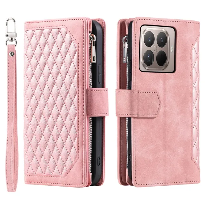 Housse Xiaomi 17T portefeuille zippé 9 cartes dragonne