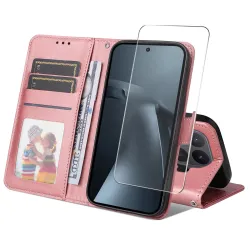 Housse Xiaomi 17T Effet Cuir Porte-Cartes + Verre Trempé