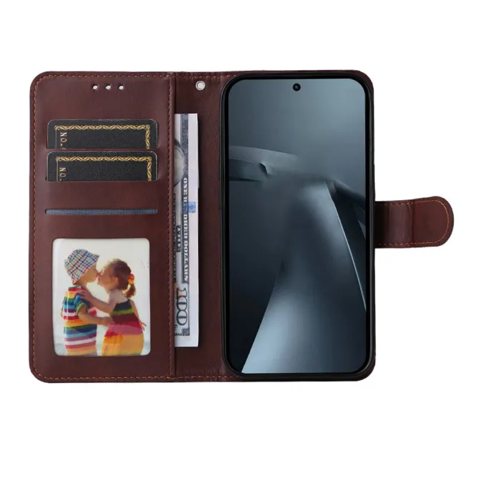 Housse Xiaomi 17T Effet Cuir Porte-Cartes + Verre Trempé