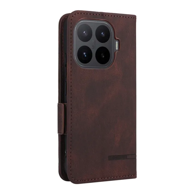Housse Xiaomi 17T Folio Effet Cuir Décor Métallique