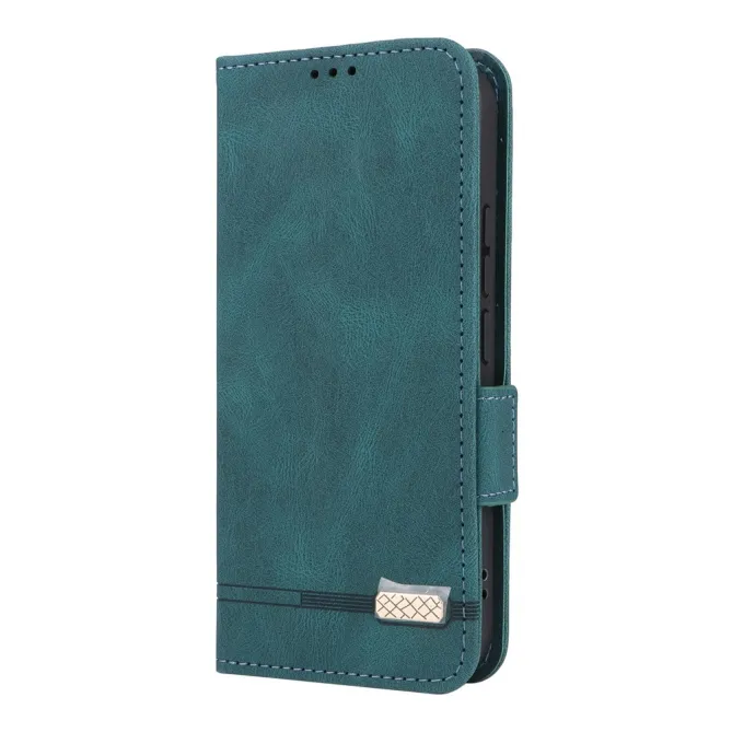 Housse Xiaomi 17T Folio Effet Cuir Décor Métallique