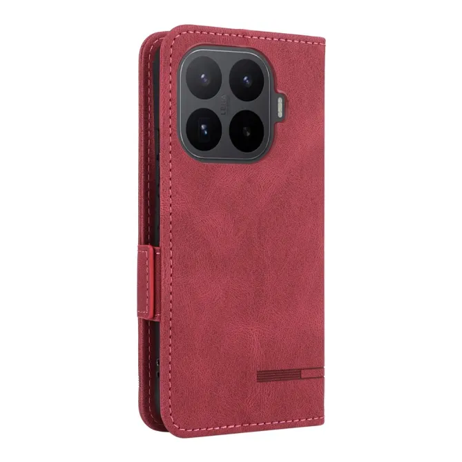 Housse Xiaomi 17T Folio Effet Cuir Décor Métallique
