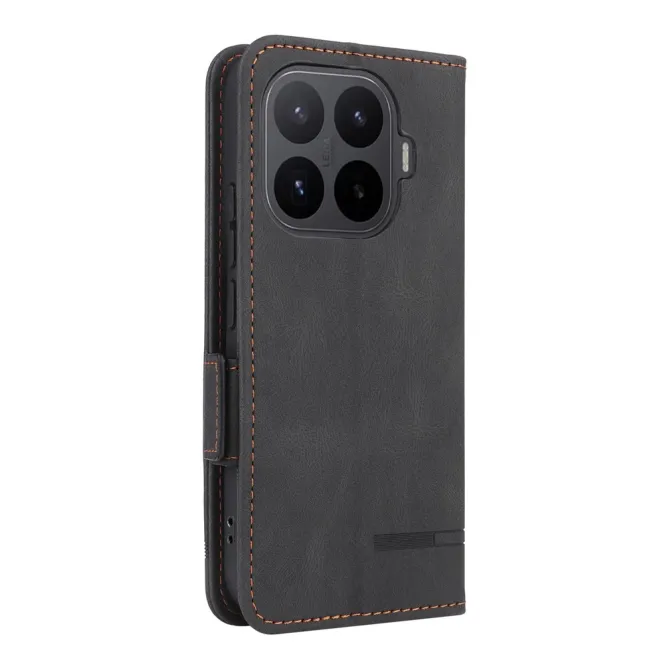 Housse Xiaomi 17T Folio Effet Cuir Décor Métallique