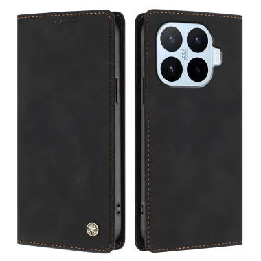Flip Cover Xiaomi 17T simili cuir mat anti-RFID avec porte-cartes et support