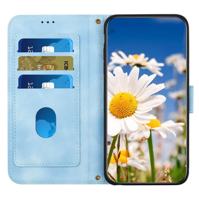 Housse Xiaomi 17T fleurie avec dragonne