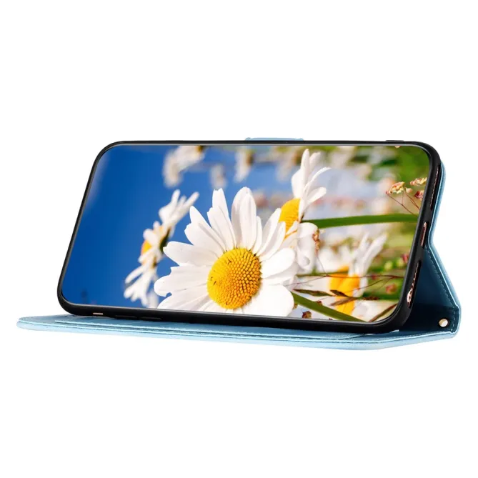 Housse Xiaomi 17T fleurie avec dragonne