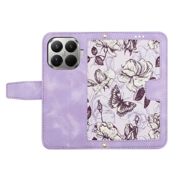 Housse Xiaomi 17T florale avec dragonne