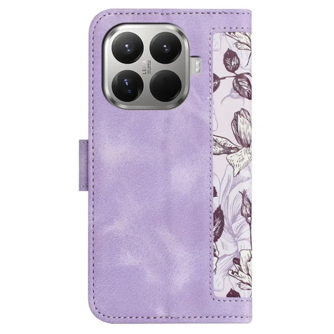 Housse Xiaomi 17T florale avec dragonne