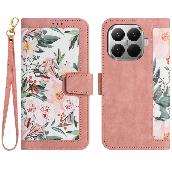 Housse Xiaomi 17T Anaïs florale avec dragonne