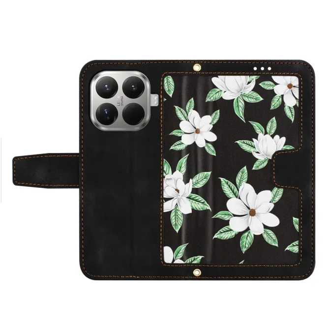 Housse Xiaomi 17T Bianca fleurie avec dragonne