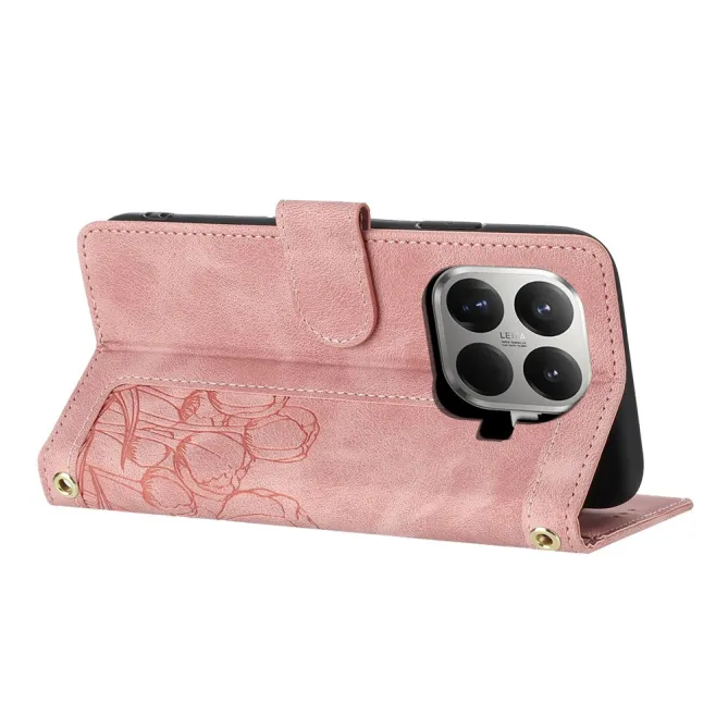 Housse Xiaomi 17T Tulipe à Lanière