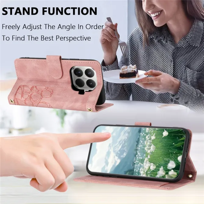 Housse Xiaomi 17T Tulipe à Lanière