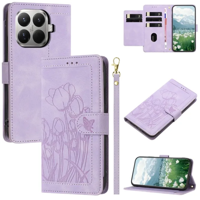 Housse Xiaomi 17T Tulipe à Lanière