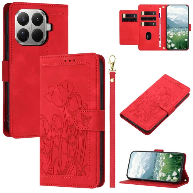 Housse Xiaomi 17T Tulipe à Lanière